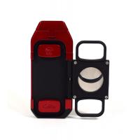 Colibri Boss Triple Flame Lighter - Red & Black